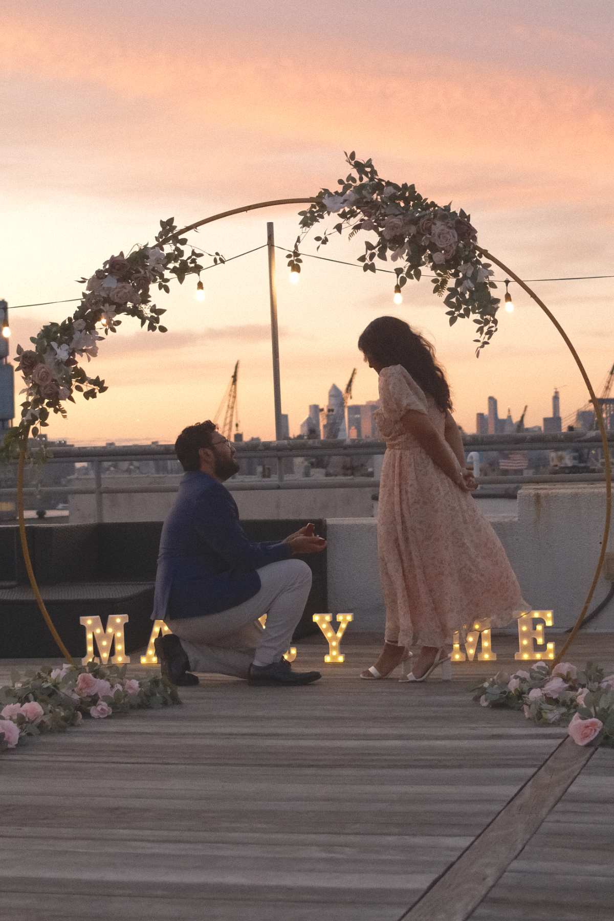 Rafi proposing to Tahina